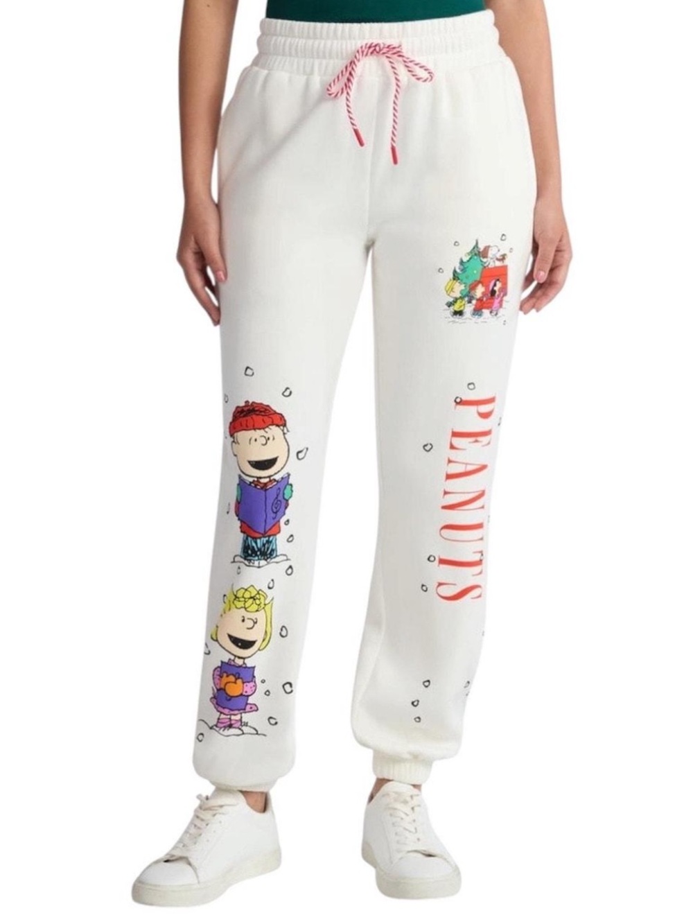Peanuts | Christmas Charlie Brown Fleece Joggers Sz L